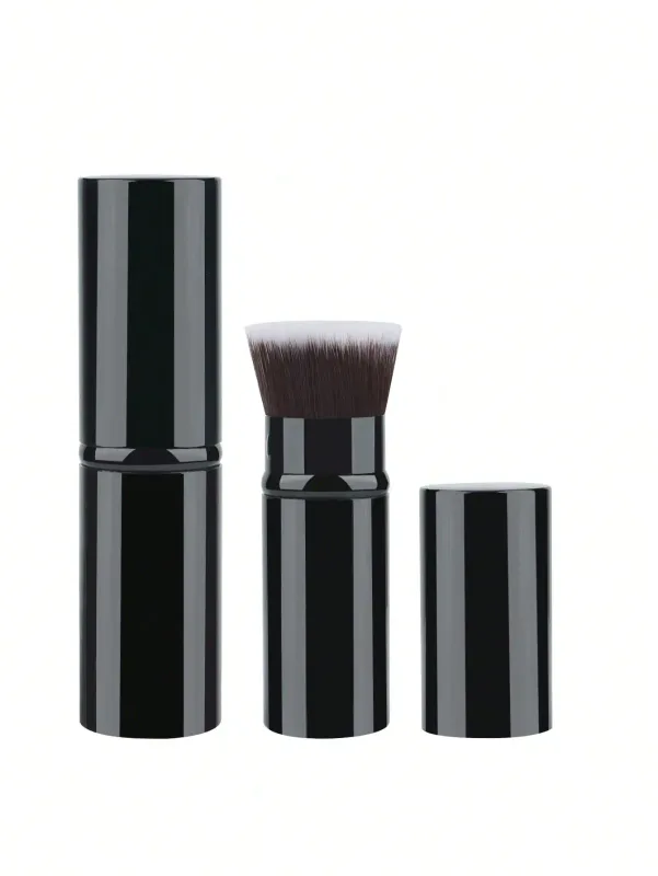 1-2 Telescopic Makeup Brushes Travel Kabuki Foundation Makeup Brushes Facial Blush Brushes Are Used To Mix Liquids Blushes — image 8