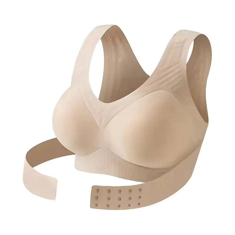 Front Buckle Cross Seamless Bra Anti-sag Gathering Push-up Coat Comfortable Sports Yoga Fitness Bra With Cross Back Support — image 8