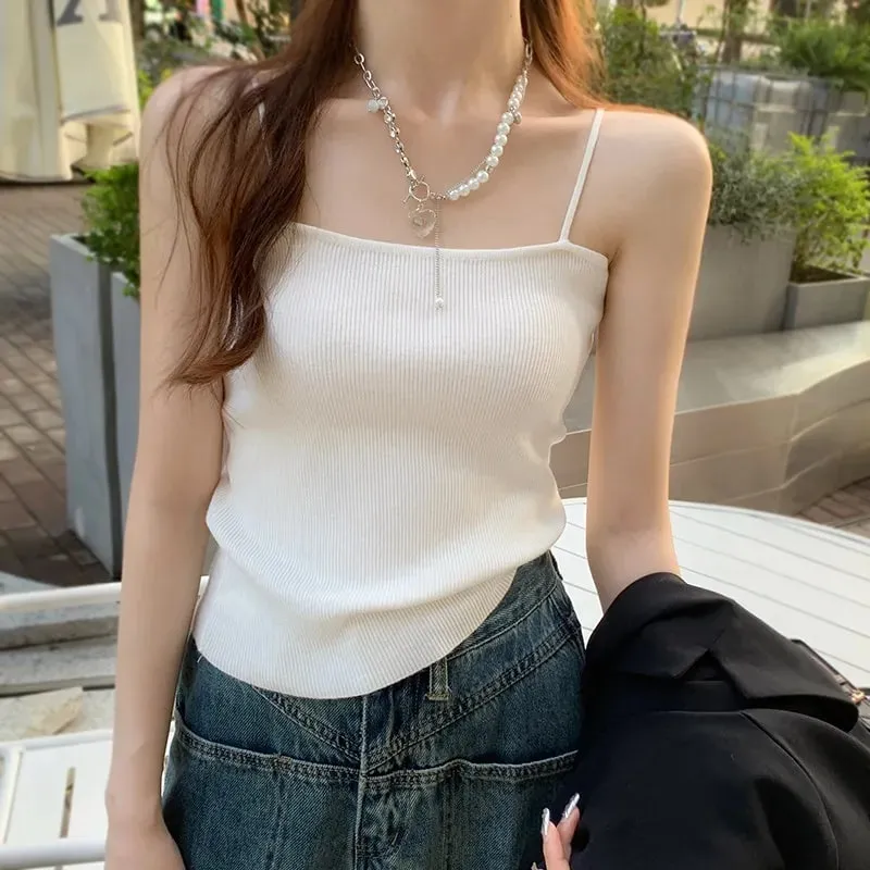 Casual Women Halter Crop Tops Summer Sleeveless Camis Backless Strap Tank Top Slim Solid Short Female Tube Cropped Vest 2026 — image 7
