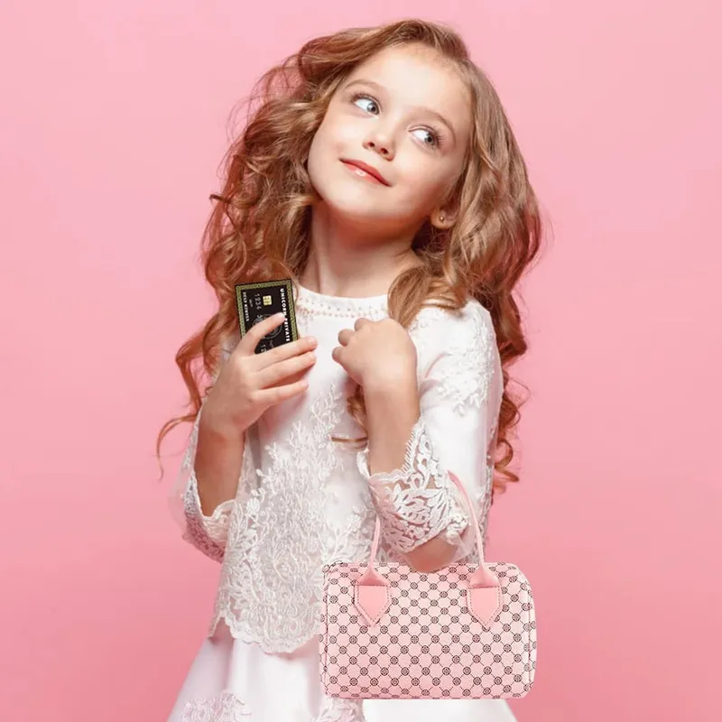 Monedero de juego para niñas pequeñas, monedero para juego de imitación para teléfono móvil/maquillaje/llaves, bolso de maquillaje de princesa para niñas, regalo de cumpleaños y Navidad — image 5
