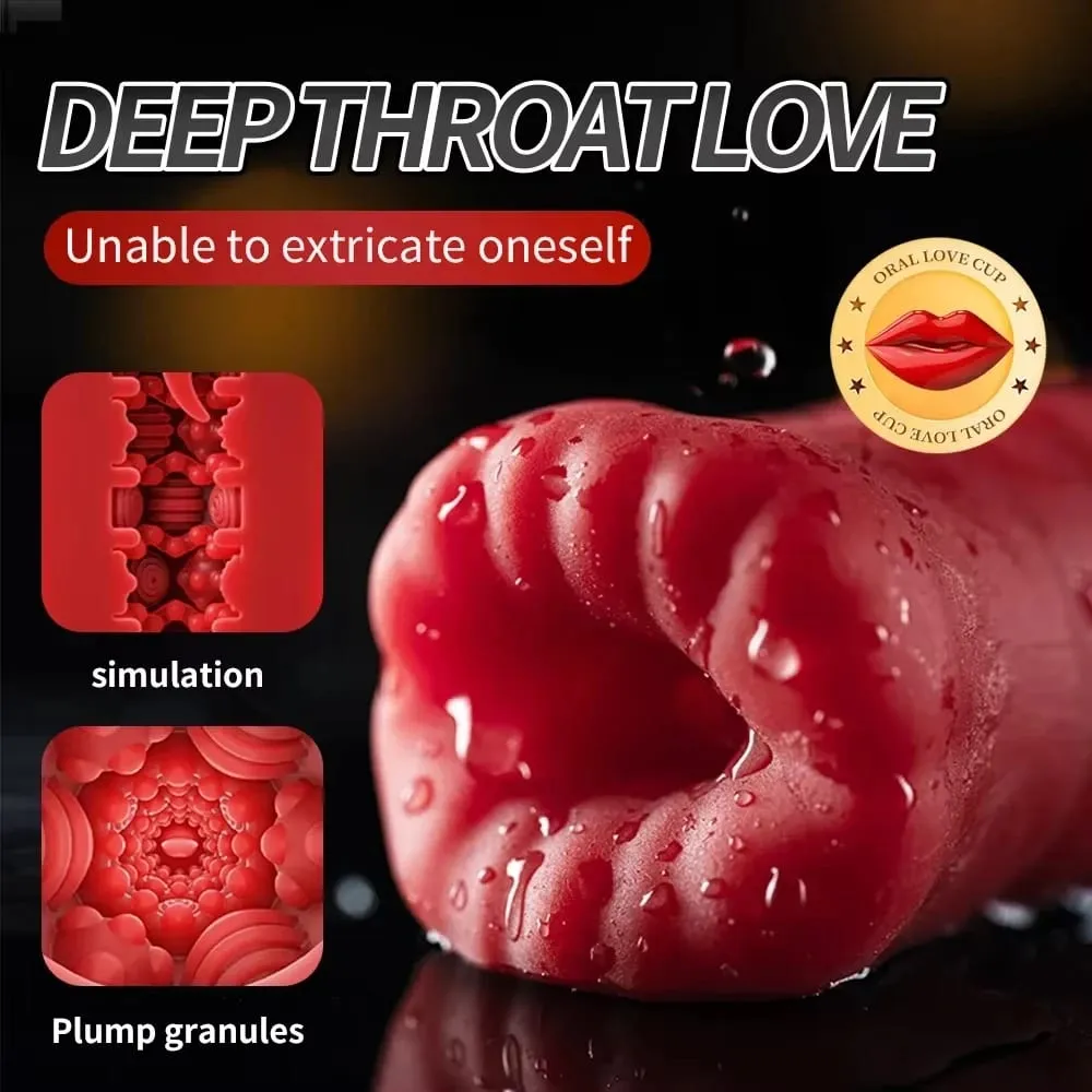 Automatic Male Masturbator Cup Vibrator Tongue Licking Blowjob Real Vagina Pocket Pussy Penis Oral Sex Toy For Adult Men Sex — image 2