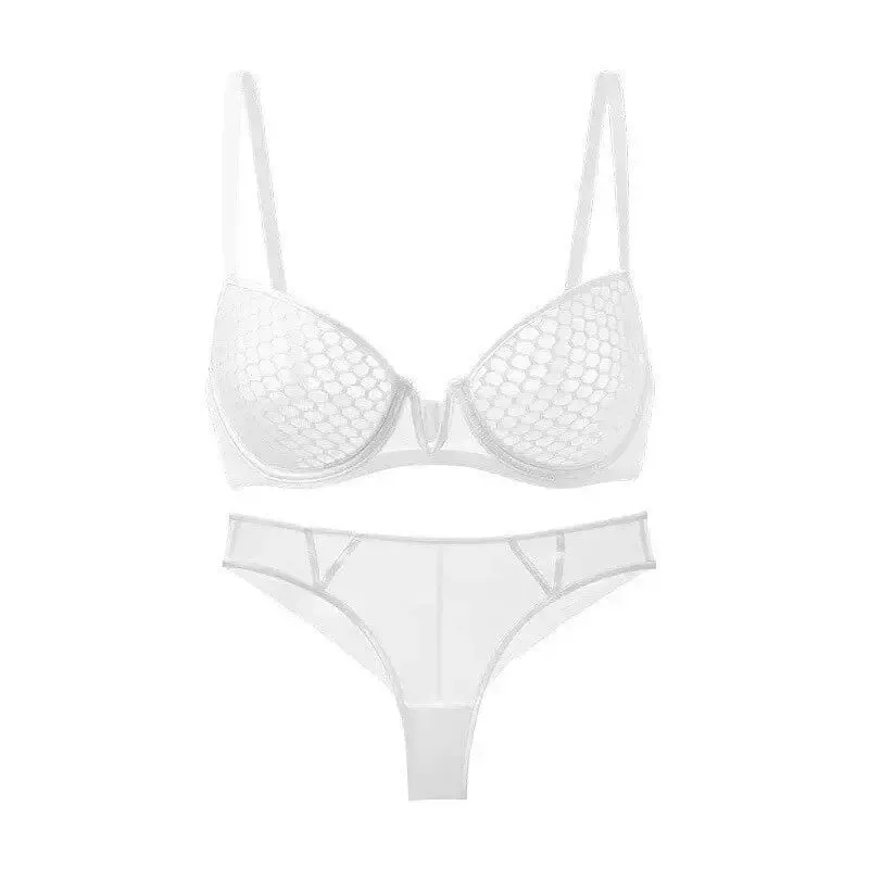 Summer Style Ultra-Thin Minimizer Bra Set Ladies Large Bust Soft Underwire Side Support Anti-Sagging Everyday Lingerie — image 2