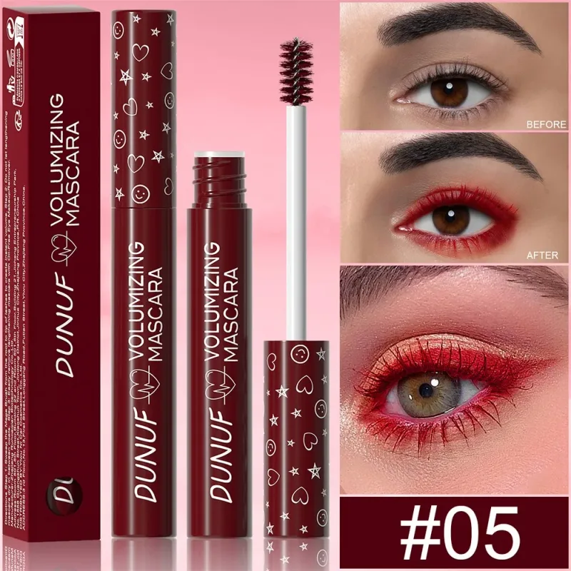 Colorful Eyelash Mascara 5D Silk Fiber Volume Curling Lengthening EyeLashes Extension Purple Blue White Waterproof Eye Makeup