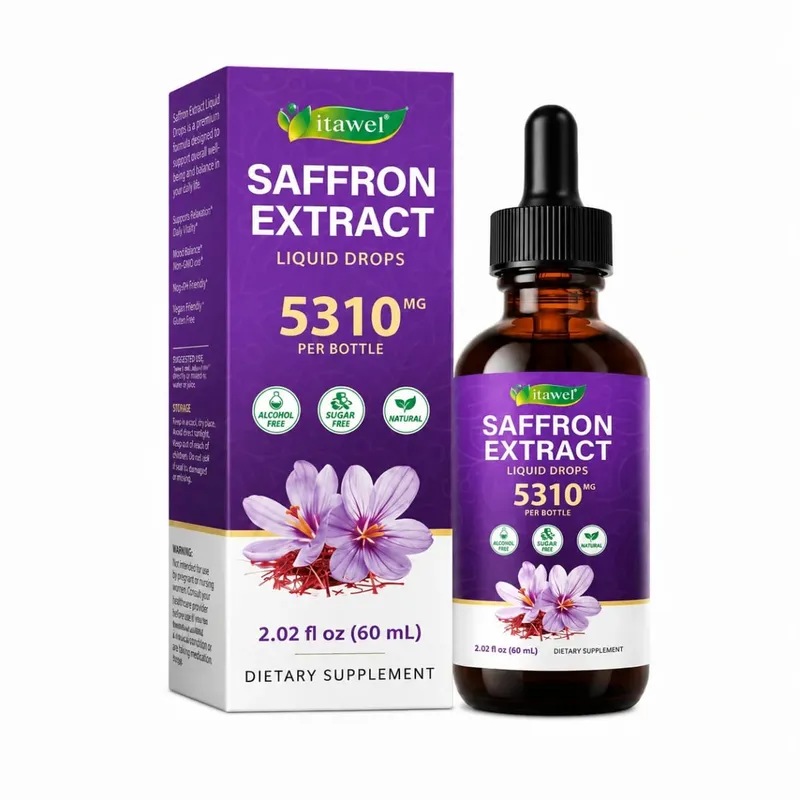 Saffron Extract Liquid Drops 117mg per Serving for Antioxidant Balanced Mood Healthy Sleep & Premenstrual Comfort Support 60ML — image 9