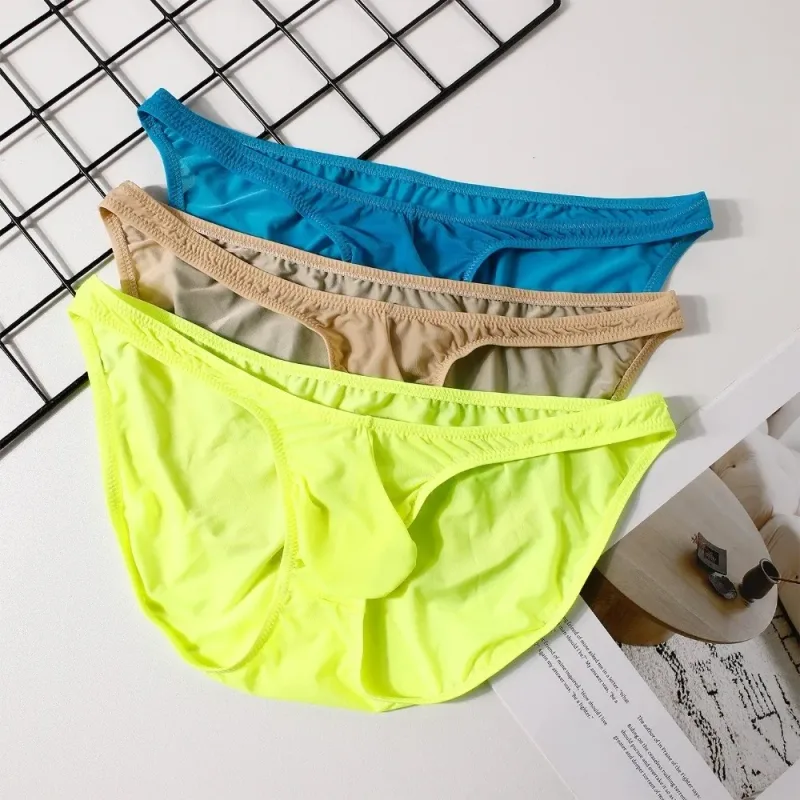 Quick-Dry Ultra-Thin Ice Silk กางเกงชั้นในชายไม่มีรอยต่อชุดชั้นใน U-Pouch ชุดชั้นในกางเกงตาข่าย Travel — image 16