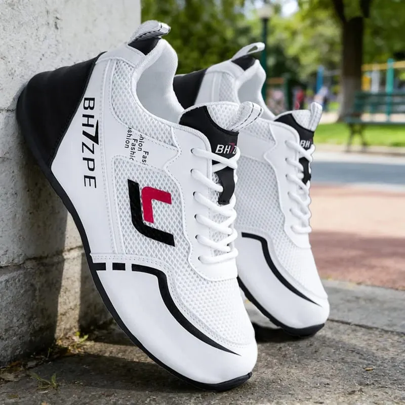 Men's Fashionable Low-Top Color-Blocked Breathable Mesh Running Sneakers — image 3