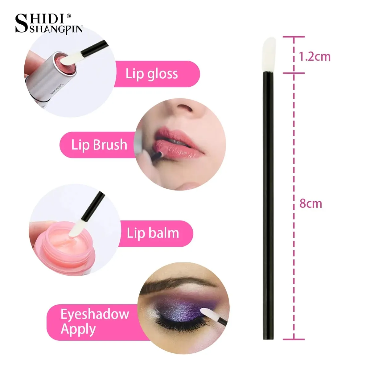 50/500/1000Pcs Wholesale Lip Brushes Makeup Brush Eyelashes Extension Lip Gloss Applicator Lipstick Wands Set Cosmetic Make Up — image 2