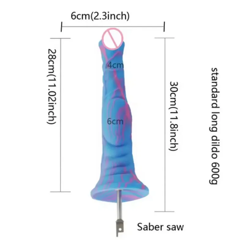 Sabre sticksåg fram- och återgående såg Stor silikondildos fram- och återgående såg 3XLR VAC-U-LOCK Adapter Tillbehör Sexmaskin