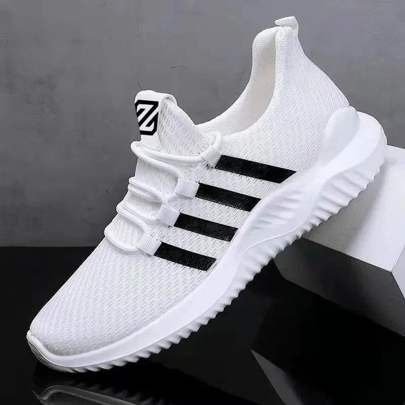 New 2025 Men's Sports Shoes Comfortable Casual Fashionable Breathable Low Top Flat Heel Lace-Up Running Shoes for Men — image 2