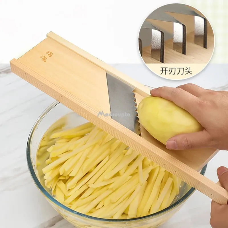 Vegetables Cutter Stainless Steel Blade Manual Chopper Potato Cucumber Carrot Slicer Grater Corrugated Slicer Kitchen Gadgets — image 10