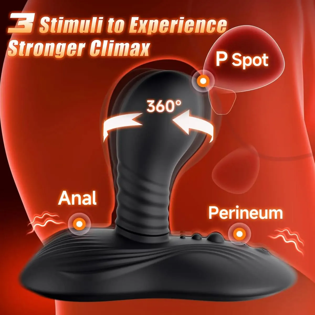 Sit and Ride Roterande Vibrerande Dildo Vibrator Fjärrkontroll G Spot Stimulator Prostata Massager Vuxen Sexleksaker för Kvinnor Män — image 4