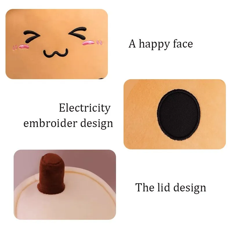 Sød udstoppet Boba Plys Bubble Tea Real-life Bubo Mad Mælkekop Plyspude Blød Kawaii Plyslegetøj Gaver til børn Voksen 24CM~ — image 5
