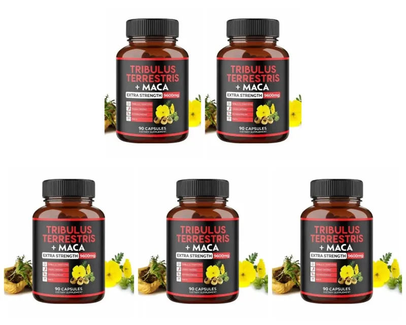 Tribulus Terrestris + Maca Root Extract Supplement Supports Energy Vitality Natural Herbal Health Non-GMO 90 Vegan Capsules — image 10