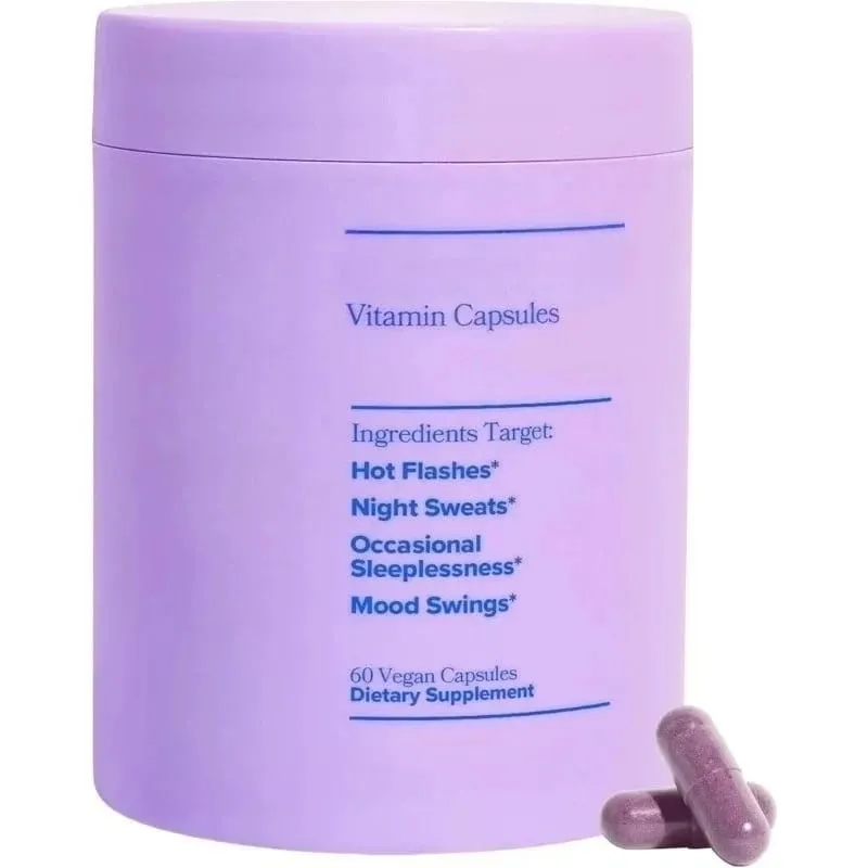 Women Complex Vitamins with Vitamin D3 B6 Menopause Use Helps Relieve Night Sweats Mood Swings Health Food Supplement 60 Pieces