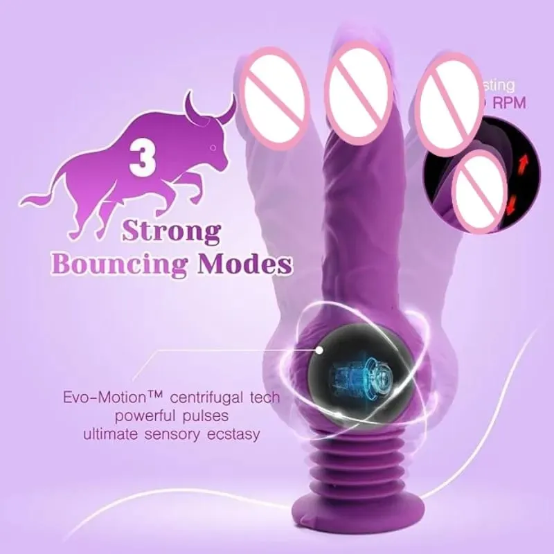 9.29 Inch Realistic Dildos Pagtulak Dildo Vibrator G-Spot Anal Stimulation 10 Vibrating Mode Mga Laruan na Pang-adulto Mga Laruan para sa Babae — image 4
