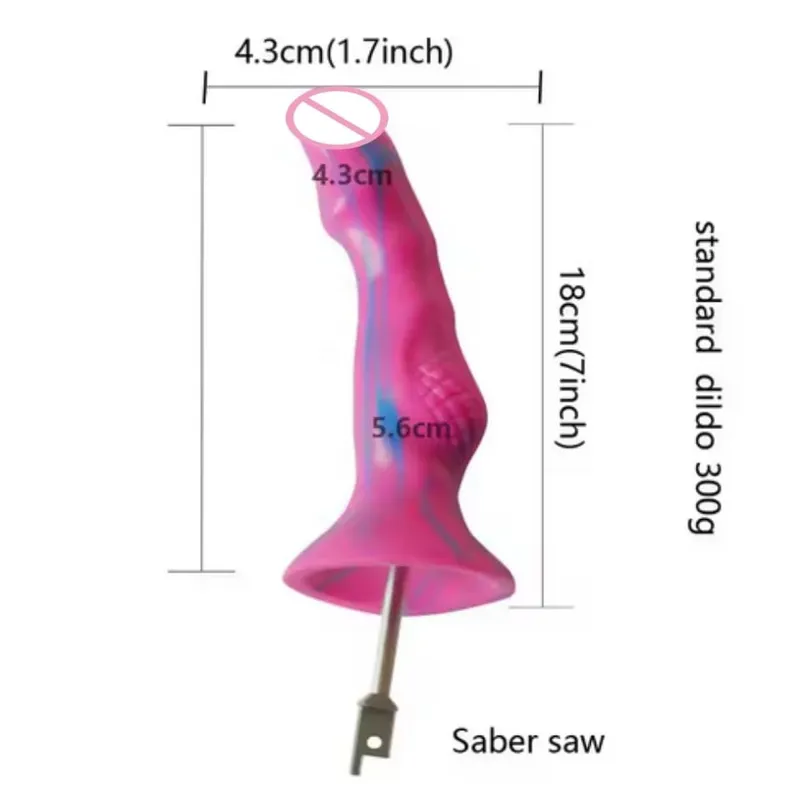 Sabre sticksåg fram- och återgående såg Stor silikondildos fram- och återgående såg 3XLR VAC-U-LOCK Adapter Tillbehör Sexmaskin