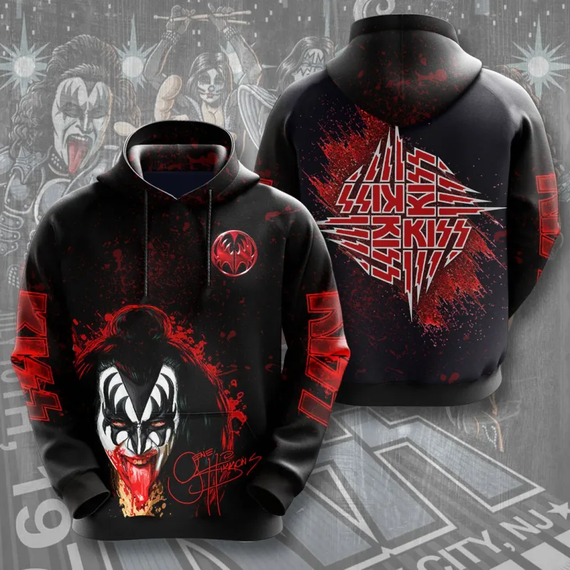 2026 Hot Rock Kiss Hoodies 3D Printed Men Women Funny Long Sleeve Sweatshirt Shirt Street Man Hoodies Tops Y2k Hoodies — image 7