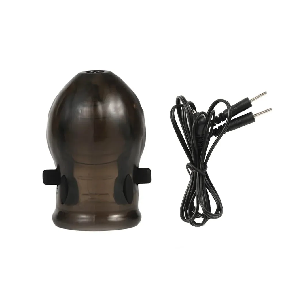 Panlalaking Penis Lock Cock Ring Pagkaantala ng Ejaculation Electric Shock Electro Shock Penis Ring Reusable Cockring Adult Sex Toys — image 4