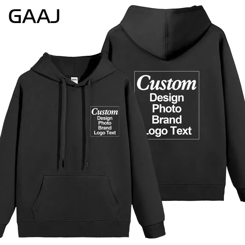High Quality Custom Hoodie Cotton Sweatshirt Print Embroidery Brand Logo Text Photo Design Men Women Famliy Team Clothing 300g — image 53