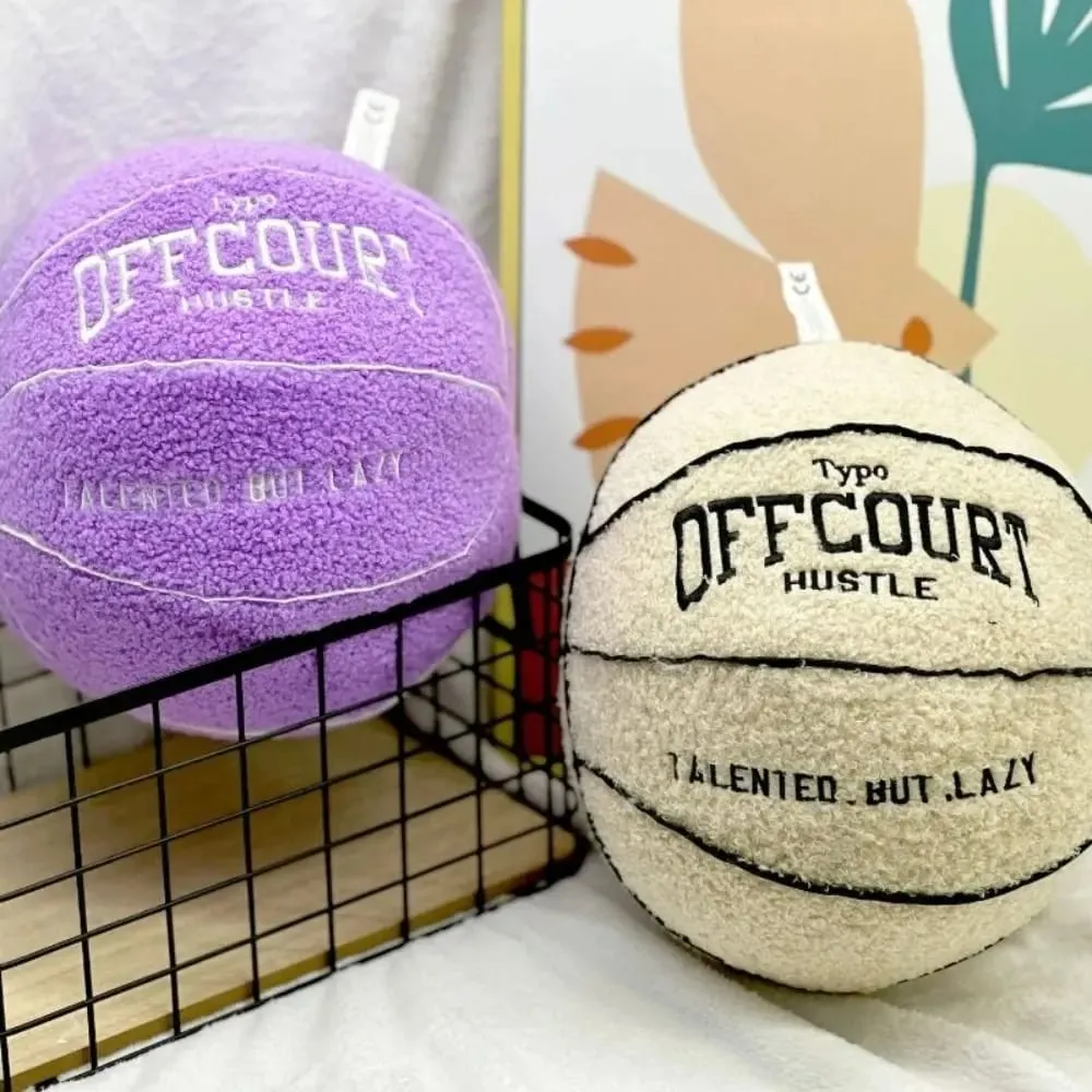 Creative Offcourt Basketball Pillow Basketball Simulation Basketball Pillow 25cm Funny Lifelike Basketball Pillow Girl Boy — image 3
