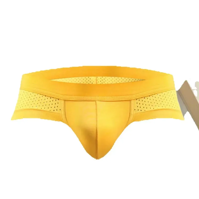 Solid color Sexy Mesh Leisure Motion Boys' Underwear Low-waisted No trace Quick Drying Fashion Cool and Refreshing Underpants — image 3