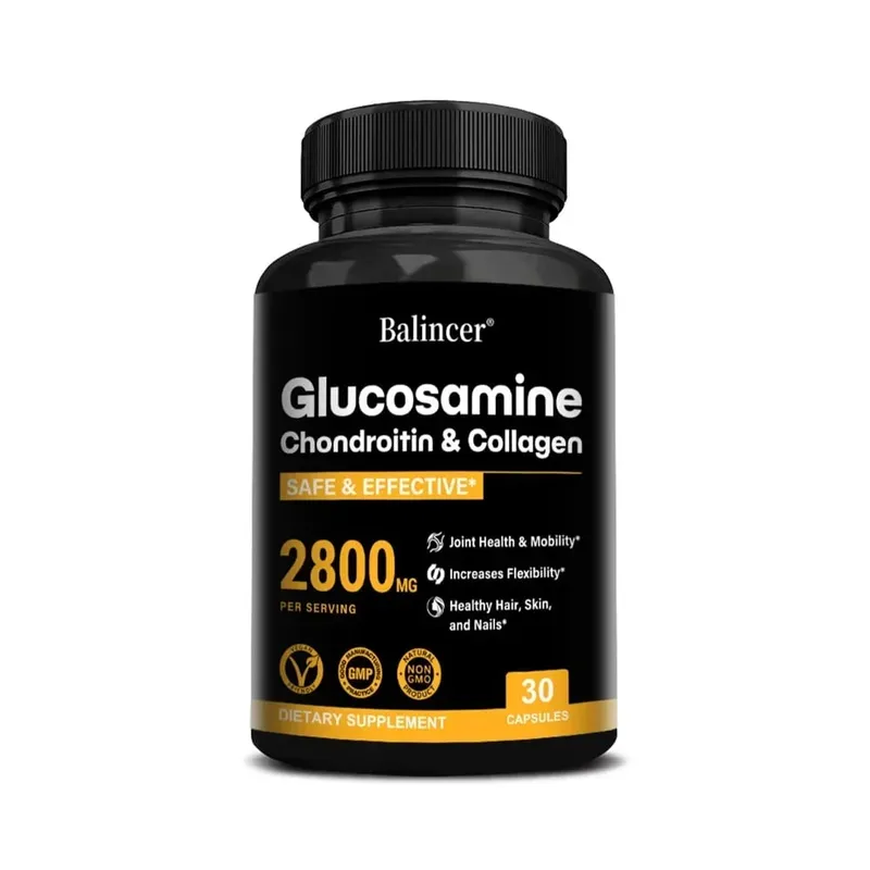 Glucosamine Chondroitin MSM Capsules Joint Support Supplement Support Cartilage Flexibility Bone Strength & Hair Skin Nail — image 8