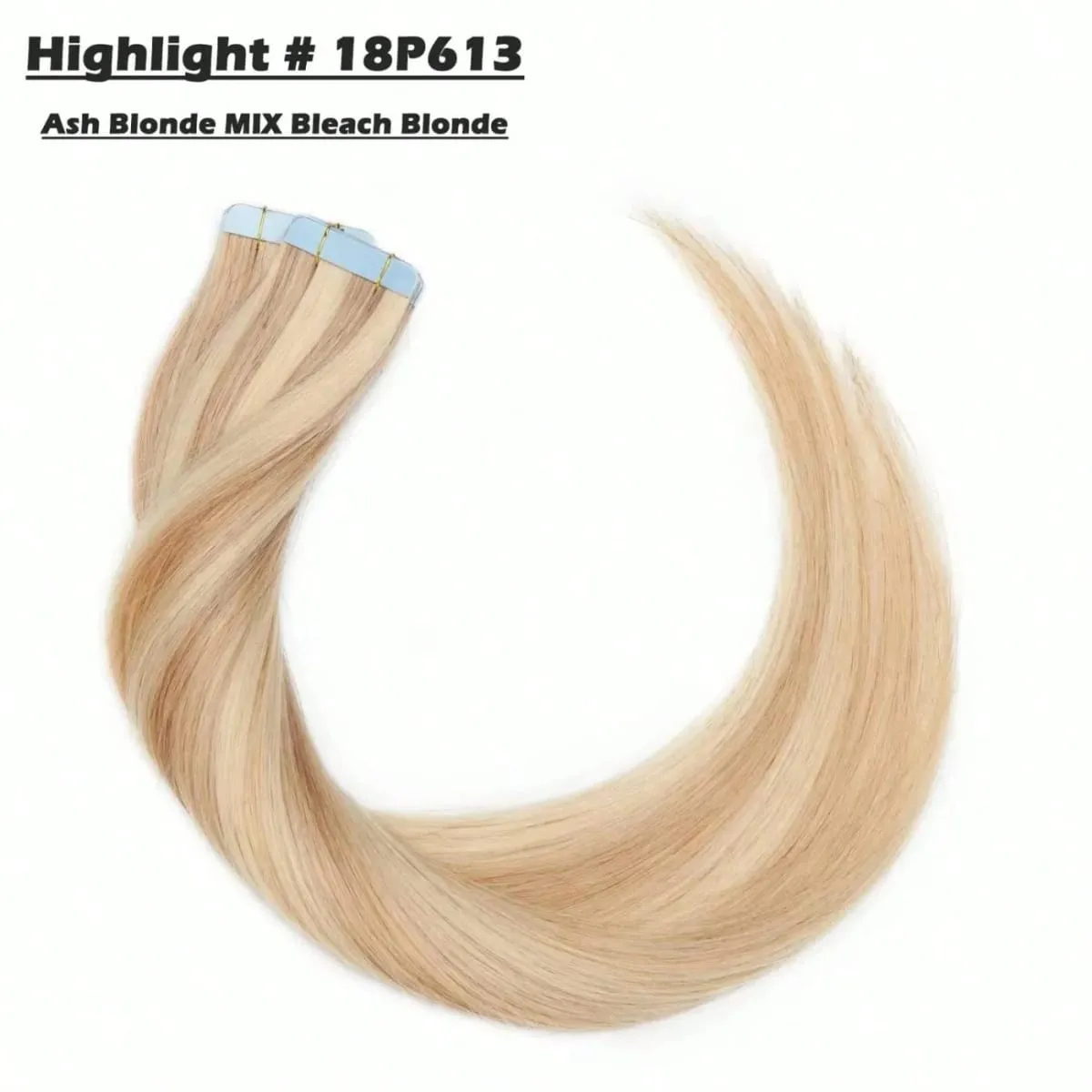 Jessie's Wig #18P613 Tape In Hair Extensions Human Hair 16-26 Inch Straight Seamless Skin Weft 20pcs 50g Tape In Hair Add Volume — image 2