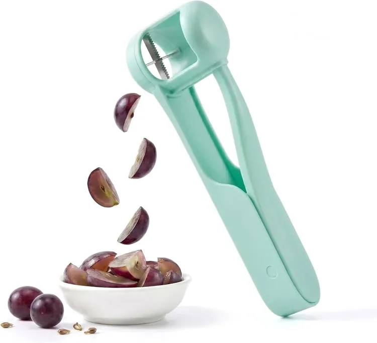 Grape Cutter Grape Slicer for Toddlers One Second Grape Cherry Tomato Strawberry Cutter Quarter Slicer Kitchen Gadget