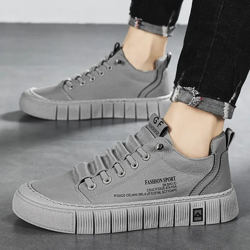 Green Men Casual Shoes Ice Silk Canvas Shoes for Men Walking Shoes Outdoor Sneakers Male Breathable Footwear Tenis Hombres — image 4