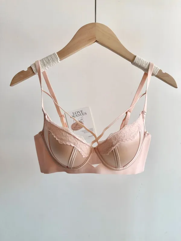 French Lace Push Up Bra Set Polka Dot Small Cup Shaping Sweet Sexy Erotic Lingerie Comfort Underwire Women Intimate Apparel S-xl