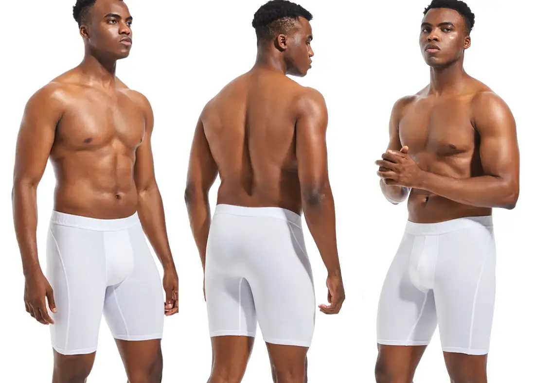 Mode Lång Herr Boxershorts Polyester Underkläder för Man Kalsonger Sexiga Herrtrosor Bekväma Stretch Boxershorts Herr — image 6