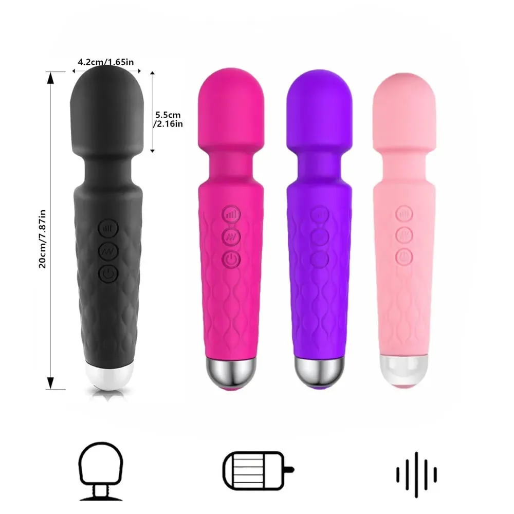 Kraftfull vibrerande AV-vibrator Trollstav Klitorisstimulator Sexleksaker för kvinnor G Spot Massager Vuxen Kvinnlig Sex Erotisk produkt
