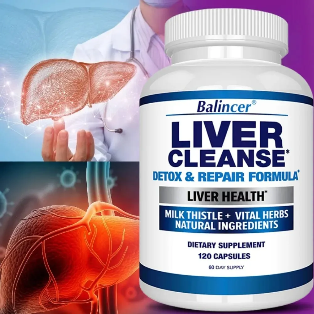 Liver Cleanse Detox & Repair Fatty Liver Formula - Milk Thistle Silymarin Artichoke Extract Dandelion - Liver Health — image 2