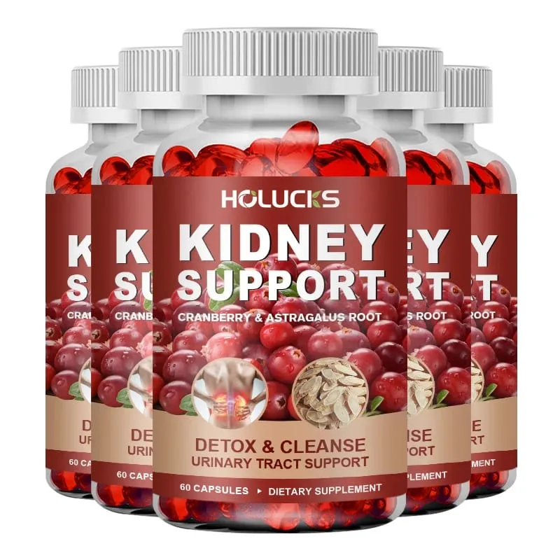 Kidney Cleanse Detox & Repair Supplement with Astragalus Root Cranberry Support Urinary Tract & Immune Health Daily Energy