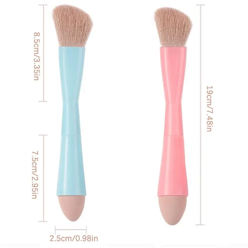 【B】1PC 4 In 1 Travel Portable Multitasker Beauty Tools Makeup Brushes Detachable Makeup Brush Set Make Up Brushes — image 6