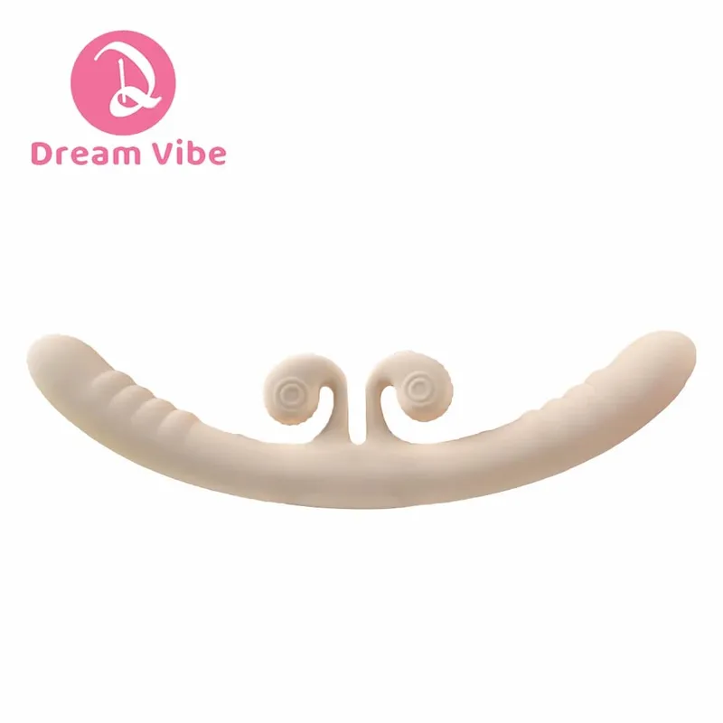 4-motors dubbeldildovibrator 10 kraftfulla vibrationer Kvinnors nöjesmassager Lesbisk kärleksleksak Presentpenetration Sexleksaktjej
