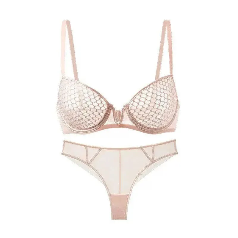 Summer Style Ultra-Thin Minimizer Bra Set Ladies Large Bust Soft Underwire Side Support Anti-Sagging Everyday Lingerie — image 5