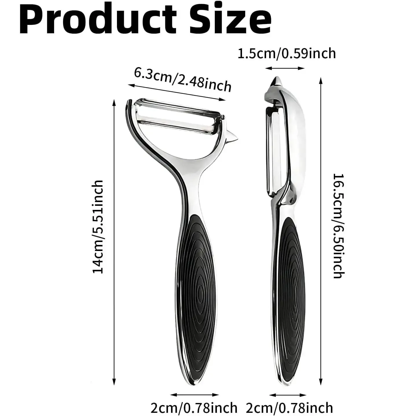 Y Shaped Vegetable Peeler Potato Peeler Rotatable Kitchen Tool for Apple Carrot Cucumber Potato Fruit Vegetable Food Preparation — image 6
