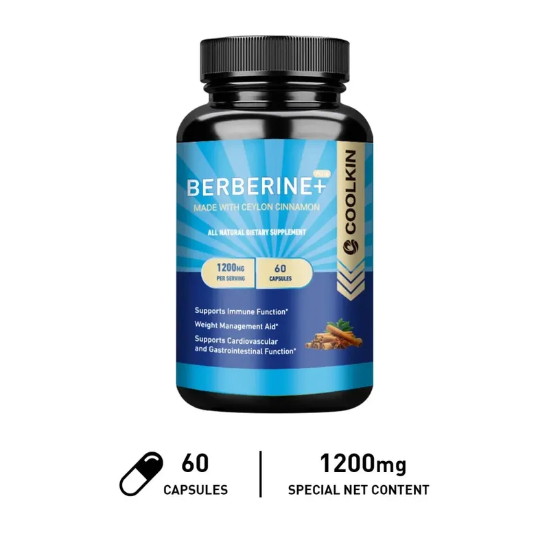 Premium Berberine HCl 1200 Mg Plus Organic Ceylon Cinnamon - Suplemen Pengurusan Berat Sokongan Sistem Imun — image 8