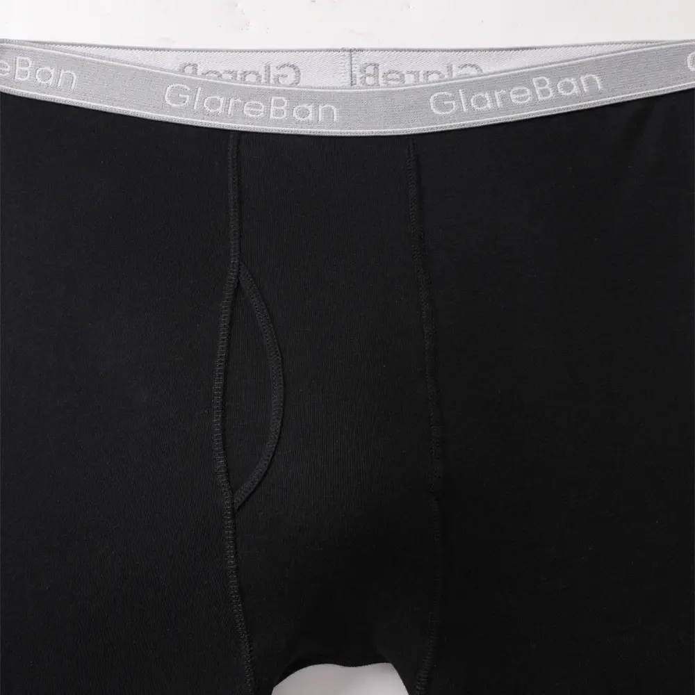 4 pçs preto perna longa 100% algodão boxer para homens nova roupa interior masculina marca calcinha e cuecas para homme shorts caixa deslizamento briefs — image 3