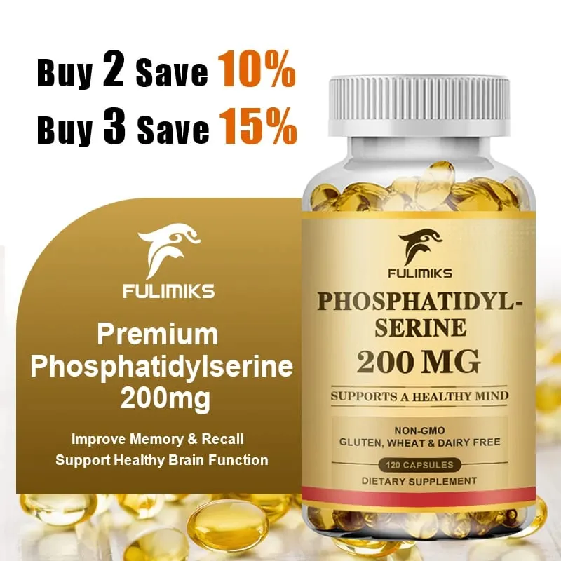 Phosphatidylserine Capsules Boosts Brain Vitality Improves Focus Memory Learning Ability & Daily Cognitive Health — image 2