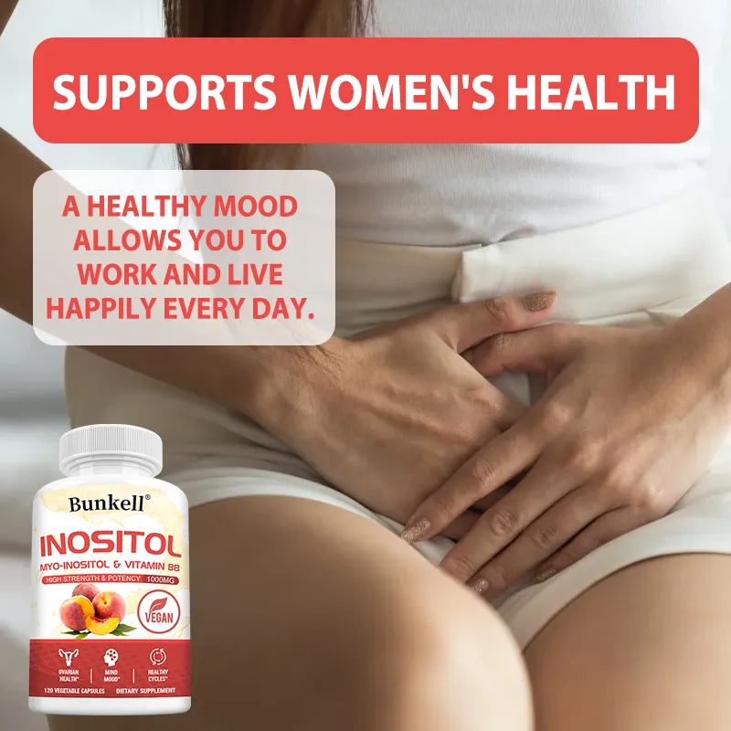 1000mg Inositol Capsules Daily Women’s Wellness Supplement Support Body Balance Metabolism & Mood Relaxation Vegan Non-GMO — image 6