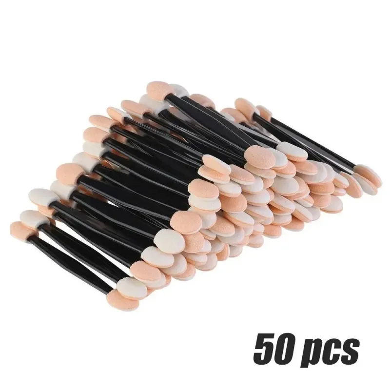 10/30/50pcs Eye Shadow Brushes Make Up Beauty Makeup Tool Reusable Dual Sided Sponge Stick Portable Applicator Accessories