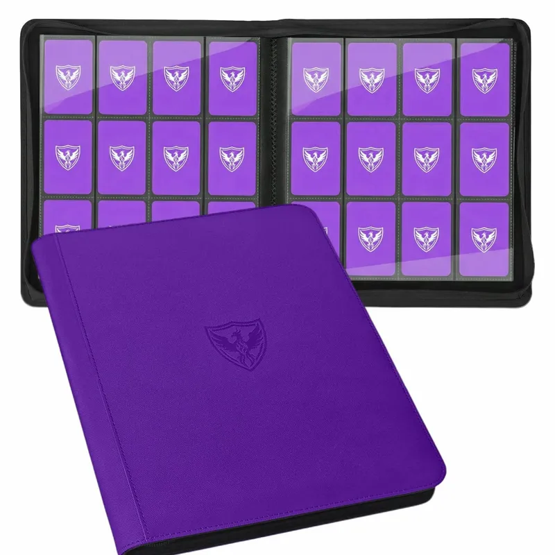 12-Pocket Trading Card Binder Collectible Card Holder That Can Accommodate 480 Cards Zippered Premium Card Binder Suitable for Tcg Cards/Game Cards/Sports Cards/Yu-Gi-Oh! Magic: the Gathering and Trading Cards — image 9
