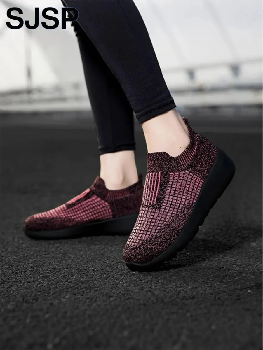 Men's Casual Sports Shoes Breathable Lightweight Sneakers Outdoor Mesh Black Running Shoes Sports Jogging Walking Shoes — image 3