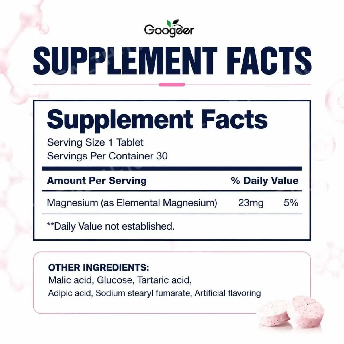 Molecular Hydrogen Water Tablets 12 PPM with Magnesium Raspberry Flavor Daily Wellness and Antioxidant Support 30 Tablets