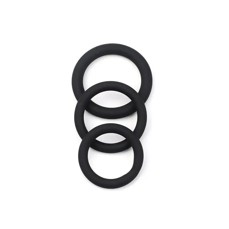 3Pcs/Set Cock Rings Silicone Penis Ring Male Delay Ejaculation Penis Lasting Erection Scrotum Testis Restraint Sex Toys For Men — image 4