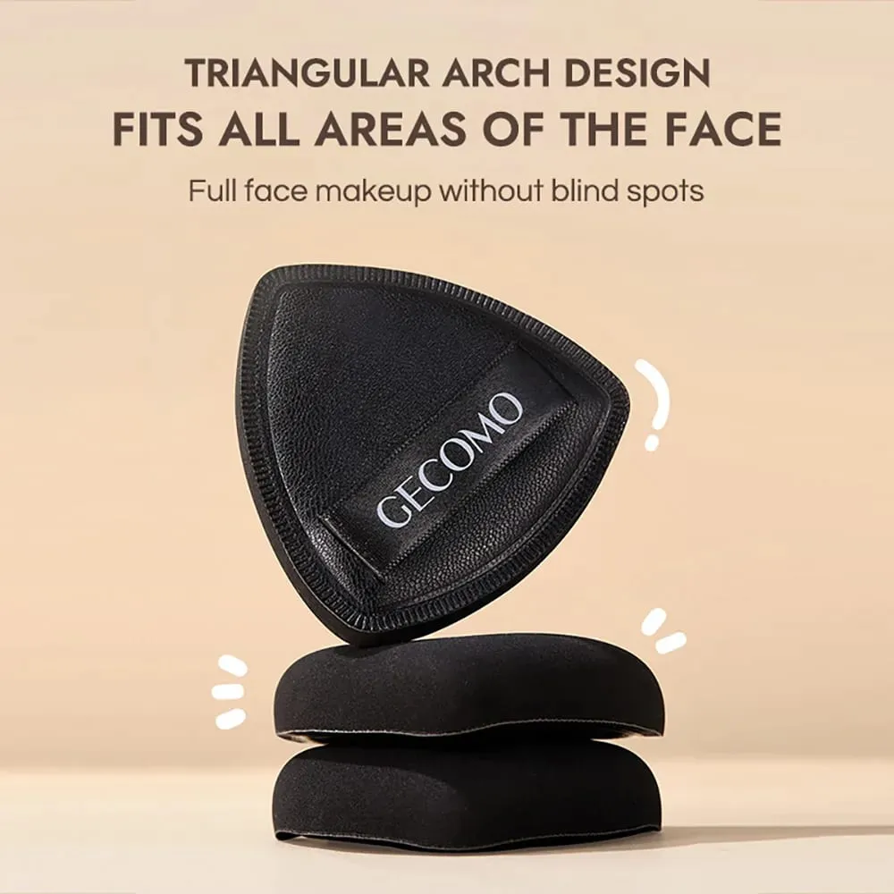 Soft Triangular Black Powder Puff Wet And Dry Dual-use Concealer Makeup Cushion — image 4