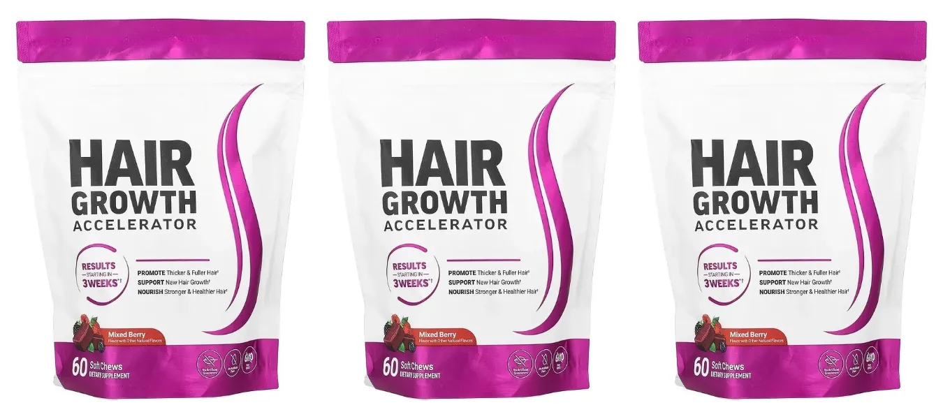 Hair Vitamins Gummies Berry Flavor 60 Count Nutrition Supplement with Biotin & Vitamins C E — Promote Wellness Hair Growth — image 9
