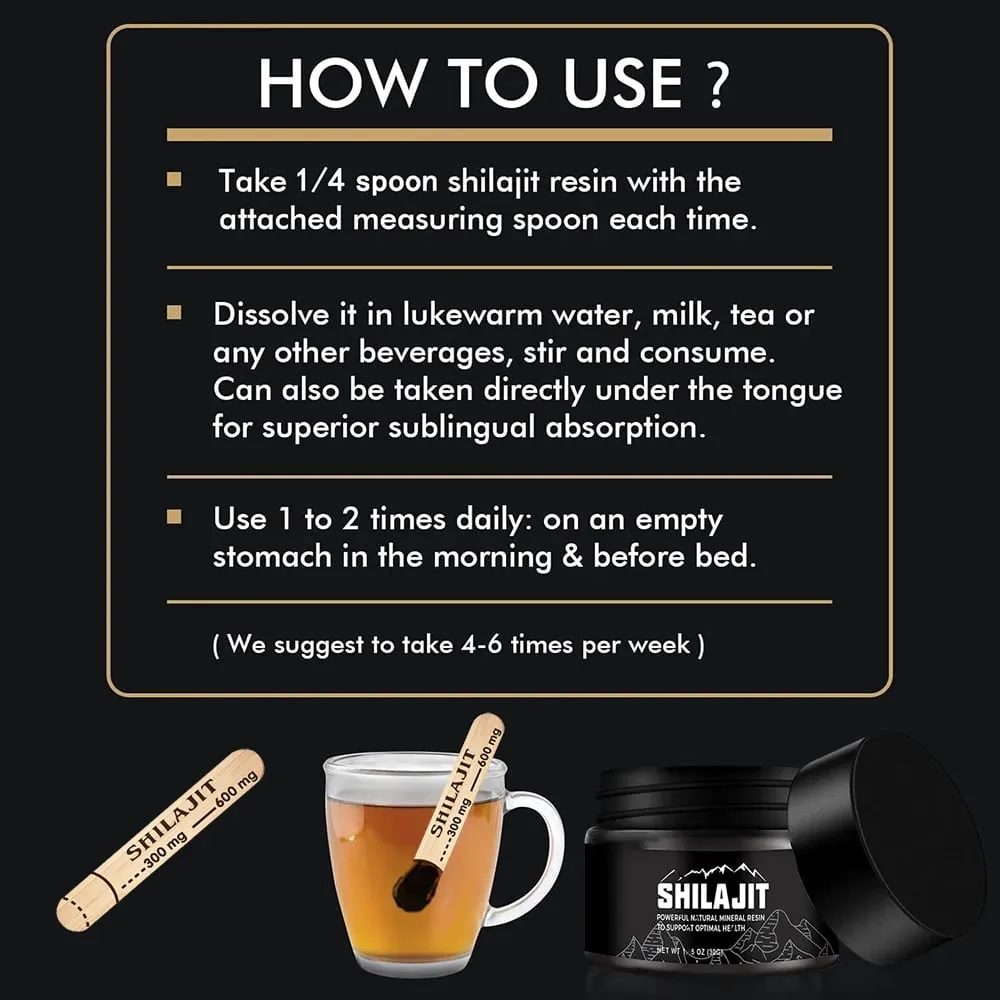 Shilajit puro siberiano original com ácido fúlvico e minerais residuais e gel de suplemento de ácido húmico 85+ para energia e sistema imunológico — image 4